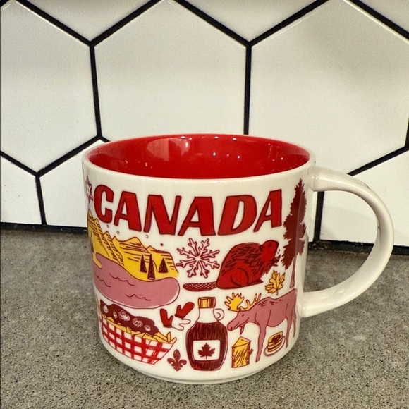 Starbucks Other - Canada Themed Red and White Mug been there series